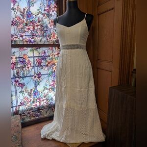 Abercrombie & Fitch White Maxi Dress